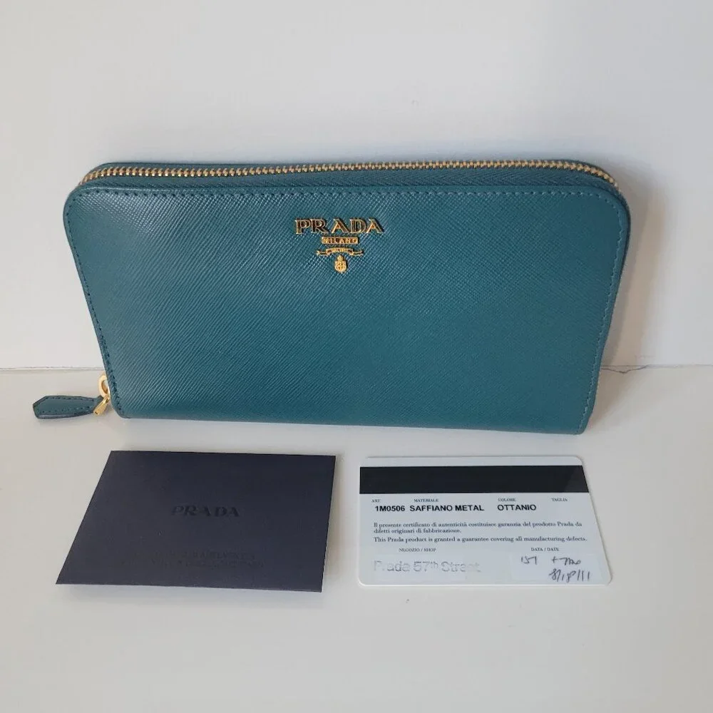 PRADA Saffiano Leather Zip-around Wallet  - Picture 10 of 11